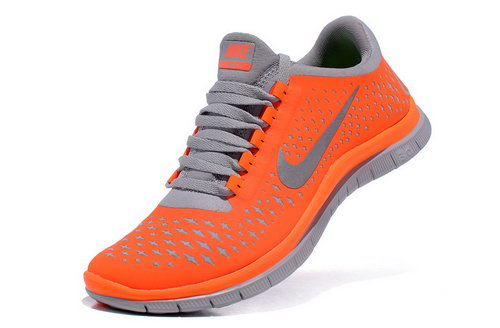 Nike Free Run 3.0 V4 Womens Orange Grey France